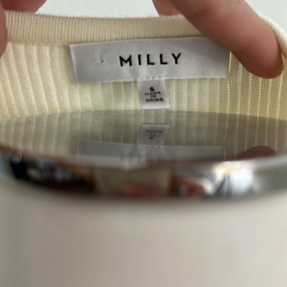 Milly cross front sweater color Ecru in great condition. - Picture 8 of 10